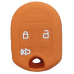 GUSCIO SILICONE ARANCIO CHIAVE FORD 3 TASTI C/TASTO BAULE