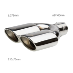 CODOLINO MARMITTA OVALE DOPPIO INC. INOX D. 37-60 L. 275mm TRX32