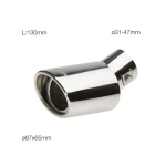 CODOLINO MARMITTA OVALE DTM INC. INOX D. 31-47 L. 130mm TRX30