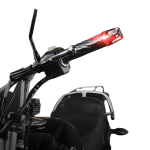 COPPA BILANCIERI STABILIZZAORI PER MANUBRIO MOTO CON LED  ROSSO