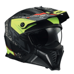 *CASCO LS2 OF606 DRIFTER DEVOR 22-06 MATT BLACK H-V YELLOW TAGLIA M 