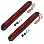 COPPIA LUCE INGOMBRO ROSSO 15 LED 12/24 VOLT MONTAGGIO C/VITI