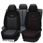 SET FODERA UNIV. TANGOPLUS CON 6 ZIP+5 POGGIATESTA NERO/ARGENTO
