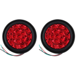 CP. FANALI POST. UNIV. ROTONDI 16 LED ROSSI POSIZIONE E STOP 12/24 VOLT D.13,5 CM