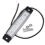 LUCE INGOMBRO BIANCA 6 LED 12/24 VOLT MONTAGGIO C/VITI