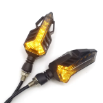 CP. FRECCE MOTO 12 LED YELLOW C/INTERMITTENZA MOBILE