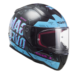 *CASCO FF353 RAPID PLAYER BLACK SKY BLUE TG XL INTEGRALE