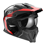 *CASCO LS2 OF606 DRIFTER TRIALITY 22-06 BLACK RED TAGLIA L