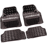 *SET 4PZ TAPPETO IN GOMMA LAMINATO IN PVC CANNA DI FUCILE
