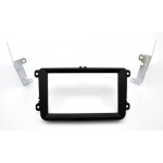 <KIT X AUTORADIO NERO LUCIDO  VW SEAT SKODA 2 DIN UNITA' MOTORIZZATE