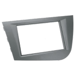 MASCHERINA AUTORADIO GRIGIO SEAT LEON '05<>'10 DOPPIO DIN