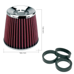 FILTRO ARIA SPORTIVO CONICO 155X155
